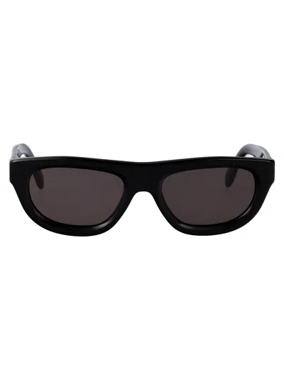 Palm Angels Black Dark Grey Acetate Sunglasses In Brown