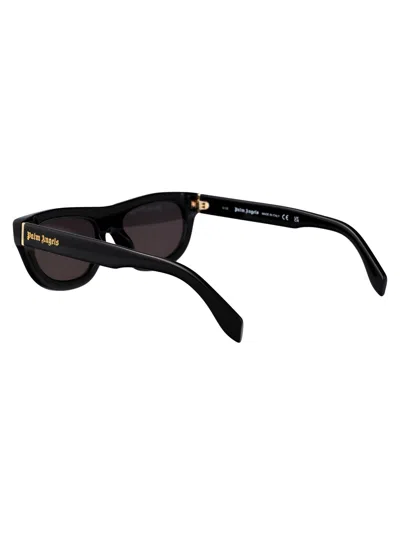 Palm Angels Black Dark Grey Acetate Sunglasses In Brown