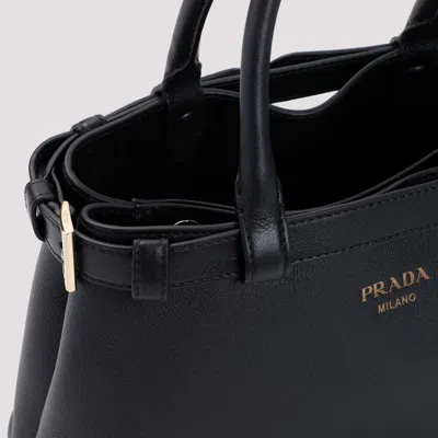 Prada Buckle Small Leather Bag With Double Belt