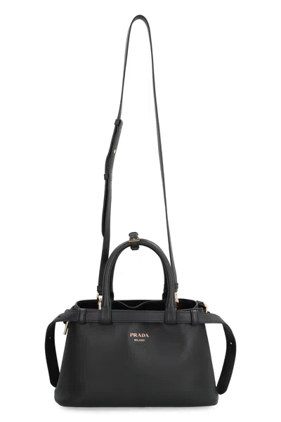 Prada Buckle Small Leather Bag With Double Belt
