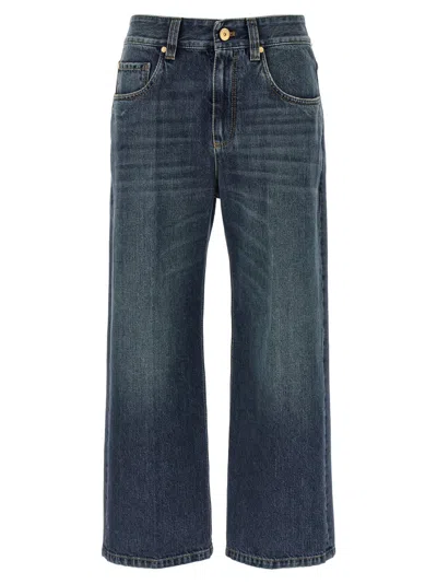 Brunello Cucinelli Contemporary Square Jeans Blue In Blue