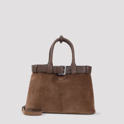 Prada Brown Buckle Medium Bag