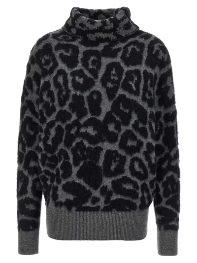 Stella Mccartney Turtle-neck Sweater Sweaters And Cardigans Gray In Black