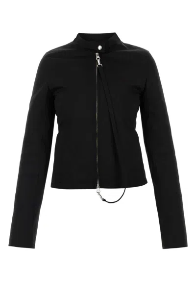 Courrèges Fitted High Collar Zip Detail Jacket