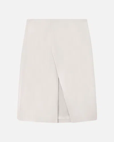 Loulou Studio High-waisted Short Skirt In White