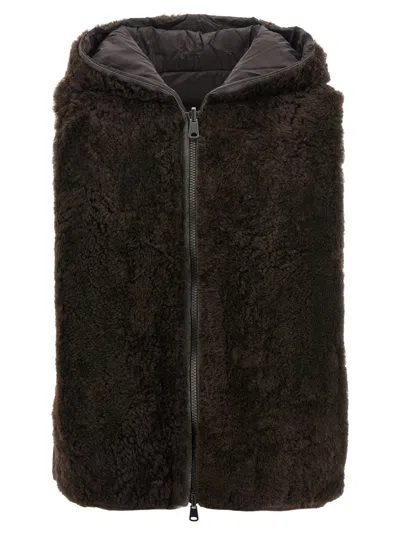 Brunello Cucinelli Brown Monile Reversible Vest