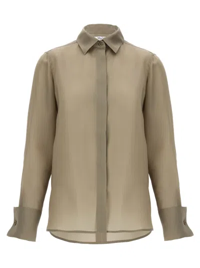 Max Mara Nola Shirt And Blouse Green In Brown