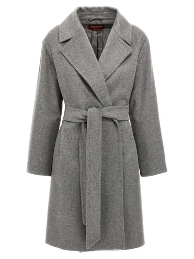 Max Mara Pazzo Coats And Trench Coats Gray In Gray