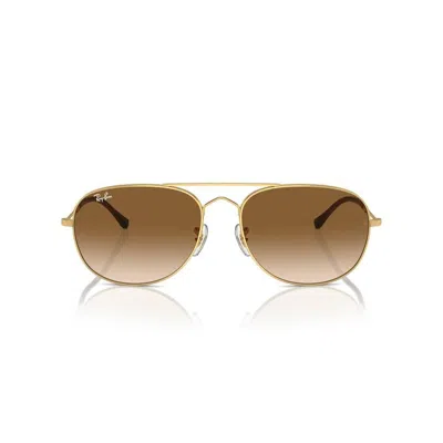 Ray Ban Men's Bain Bridge Aviator Sunglasses In Brown