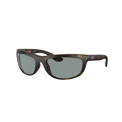 Ray Ban Balorama Sunglasses Havana Frame Blue Lenses 62-19 In Brown