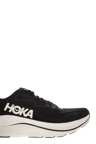 Hoka Clifton 10 Rubber-trimmed Jacquard Running Sneakers In Black