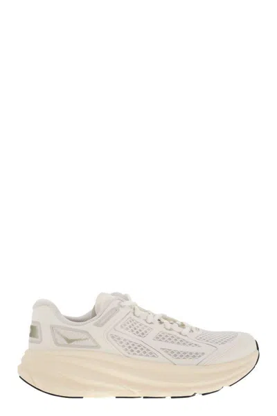 Hoka Lightweight Breathable Sneakers With Cushioned Sole In White