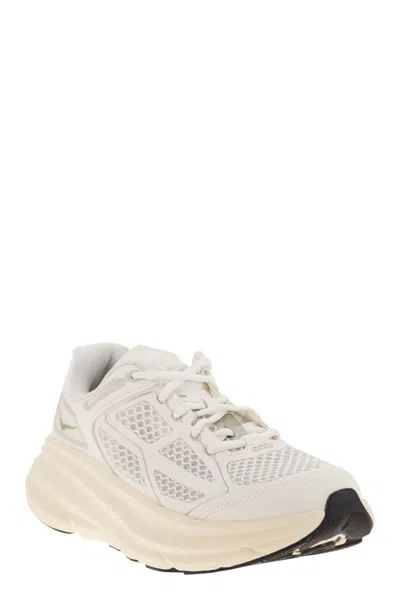 Hoka Lightweight Breathable Sneakers With Cushioned Sole In White