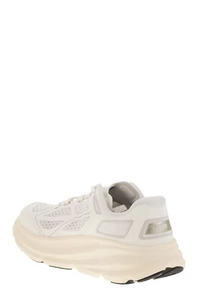 Hoka Lightweight Breathable Sneakers With Cushioned Sole In White