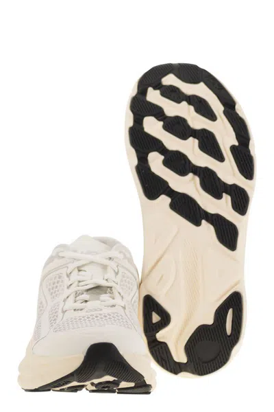 Hoka Lightweight Breathable Sneakers With Cushioned Sole In White