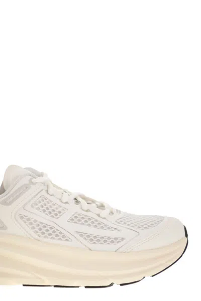 Hoka Lightweight Breathable Sneakers With Cushioned Sole In White