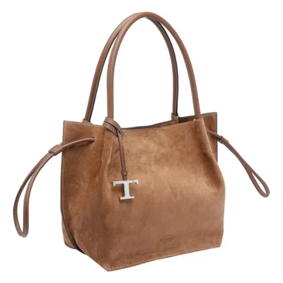 Tod's Medium Suede Bucket Bag