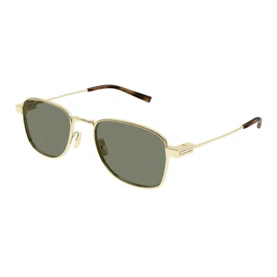 Saint Laurent Logo Sunglasses In Gray