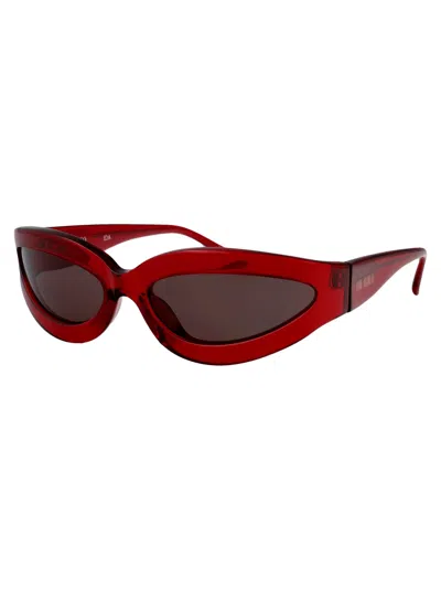 Attico The  Red Acetate Sunglasses