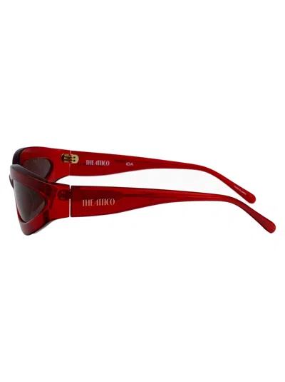 Attico The  Red Acetate Sunglasses