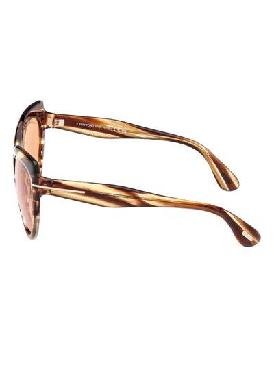 Tom Ford Oversized-frame Sunglasses In Brown