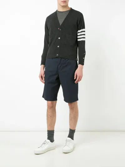 Thom Browne 4-bar Striped Knit Cardigan