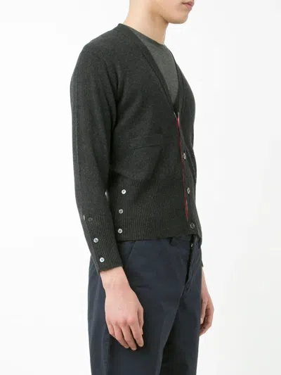 Thom Browne 4-bar Striped Knit Cardigan