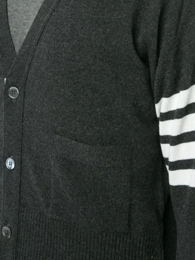 Thom Browne 4-bar Striped Knit Cardigan
