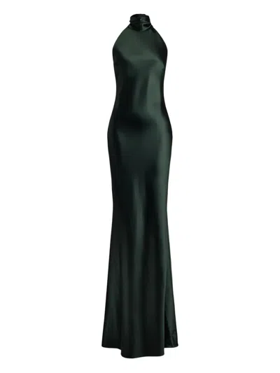 Ralph Lauren Chilton Satin Midi Dress
