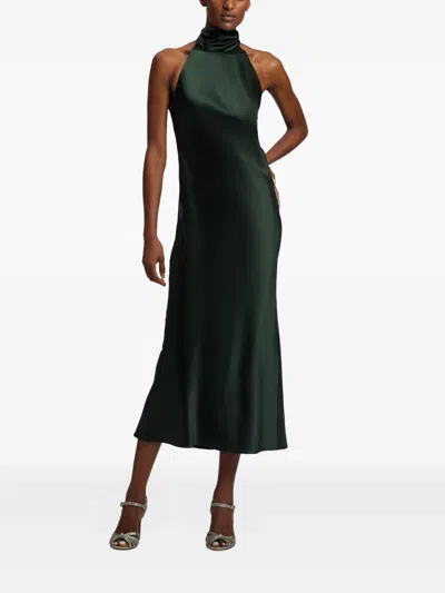 Ralph Lauren Chilton Satin Midi Dress