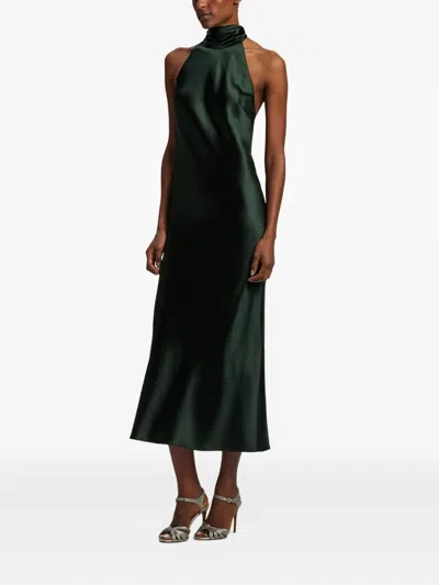 Ralph Lauren Chilton Satin Midi Dress