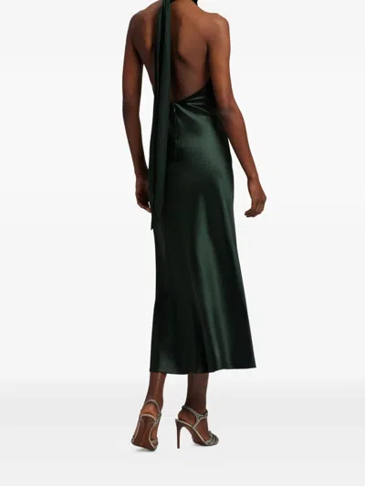 Ralph Lauren Chilton Satin Midi Dress