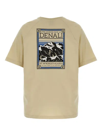 The North Face Graphic Print Raglan Sleeve T-shirt In Neutral
