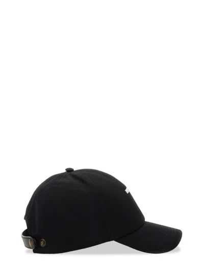 Tom Ford Black Baseball Cap With Logo Embroidery On The Front And Logo Lettering On The Rear In Cotton Man