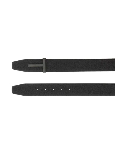 Tom Ford Black Leather Belts