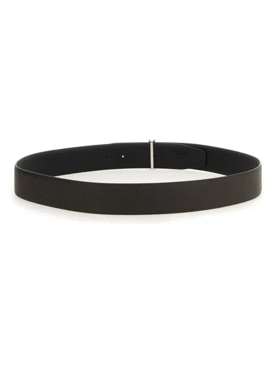 Tom Ford Reversible Calf Leather Belt With Buckle
