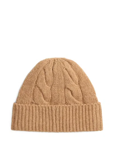Polo Ralph Lauren Wool-blend Polo Bear Beanie In Brown