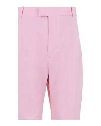 Alexander Mcqueen Punk Zip-detail Slim Trousers In Pink