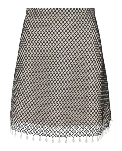 Burberry Lace Midi Pencil Skirt In Gray