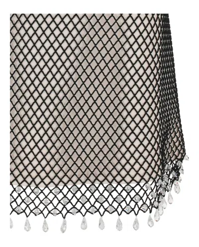Burberry Lace Midi Pencil Skirt In Gray