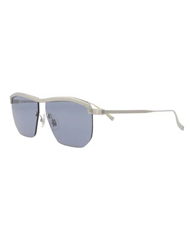 Dunhill Aviator-frame Titanium Sunglasses