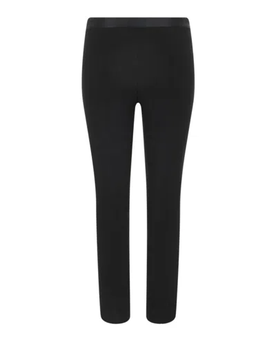 Versace Cropped Regular Fit Trousers In Black