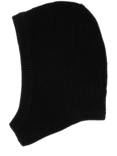 Rick Owens Ribbed Texture Stretch Fit Hats In Black