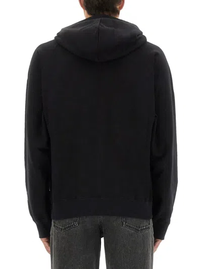 Alexander Mcqueen Hoodie With Drawstring Hood And Kangaroo Pocket In Black