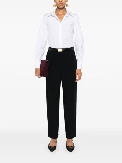 Giorgio Armani High-waist Tailored Pants With Straight-leg Silhouette