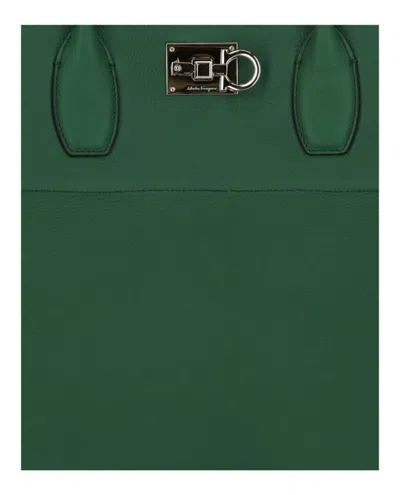 Ferragamo The Studio Large  Leather Tote