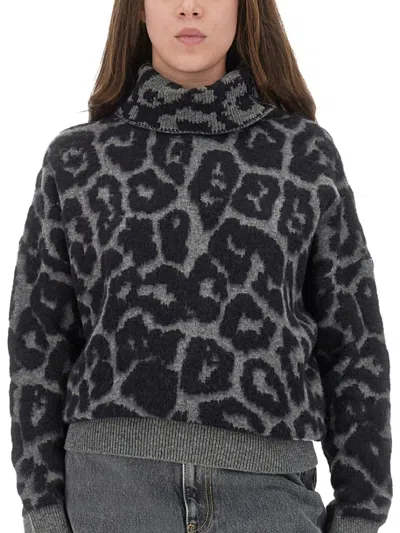 Stella Mccartney Wool And Alpaca "leopard" Sweater