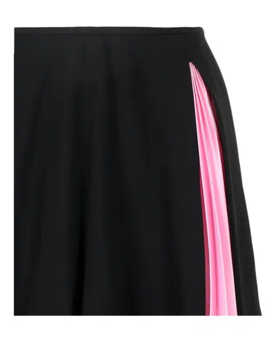 Versace Pleated Mini Skirt In Black