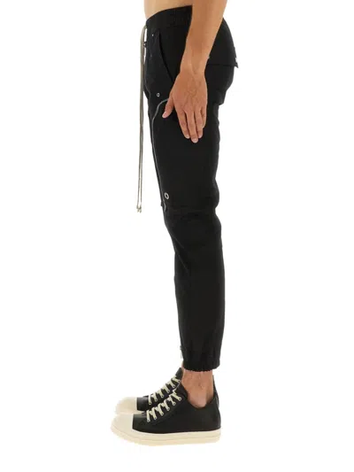 Rick Owens Bauhaus-inspired Cargo Pants With Elastic Waistband