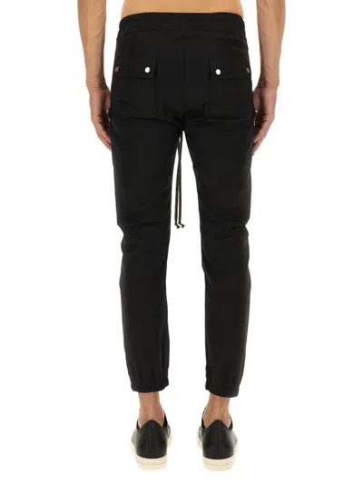 Rick Owens Bauhaus-inspired Cargo Pants With Elastic Waistband